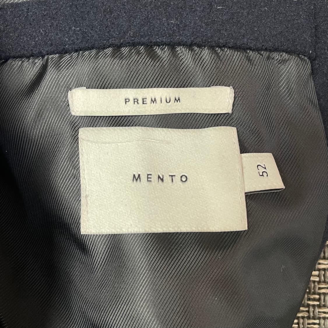 MENTO 프리미엄 다크 네이비 후드 더플코트 52 상품이미지4