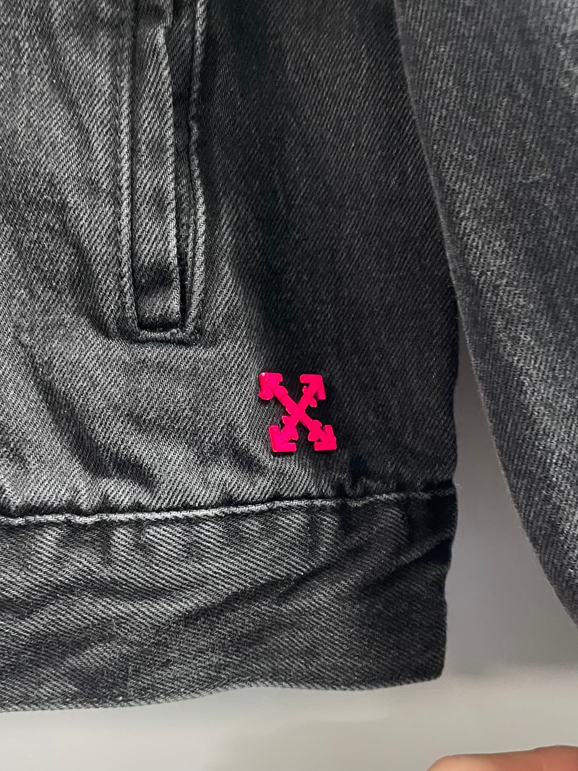 오프화이트 2019 흑청 청자켓 (on.330)   상품이미지5