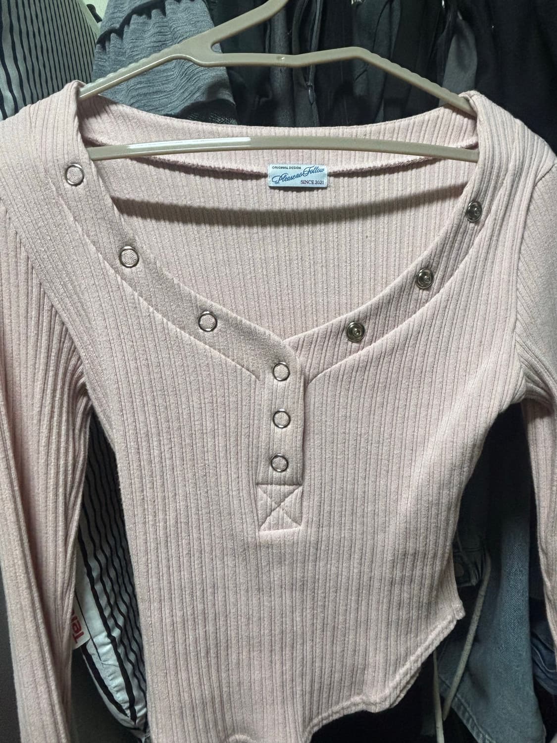 플리즈노팔로우 버니 스냅 버튼 탑 상품이미지2