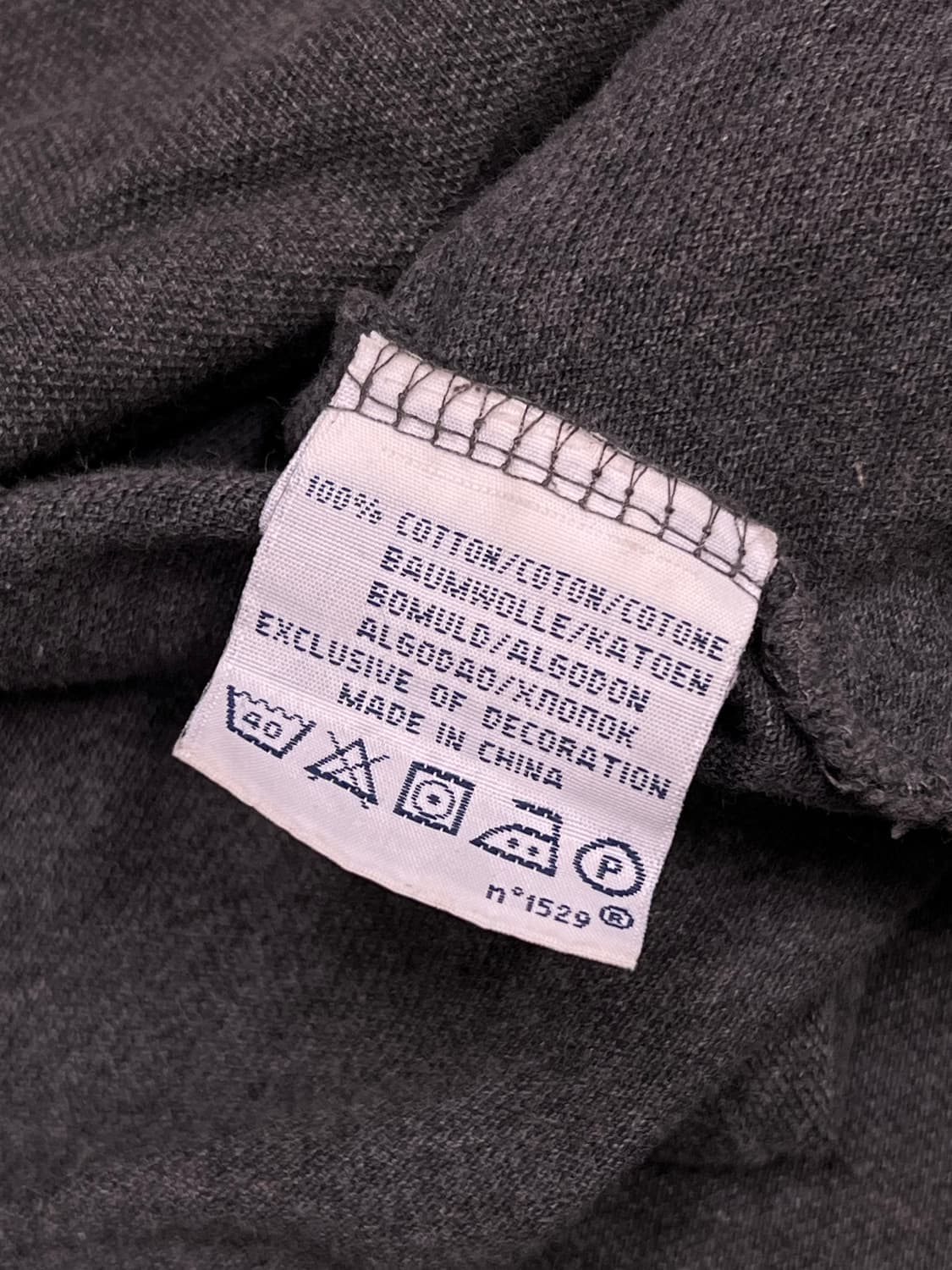 (M) 폴로 랄프로렌 긴팔 카라 티 차콜 상품이미지5