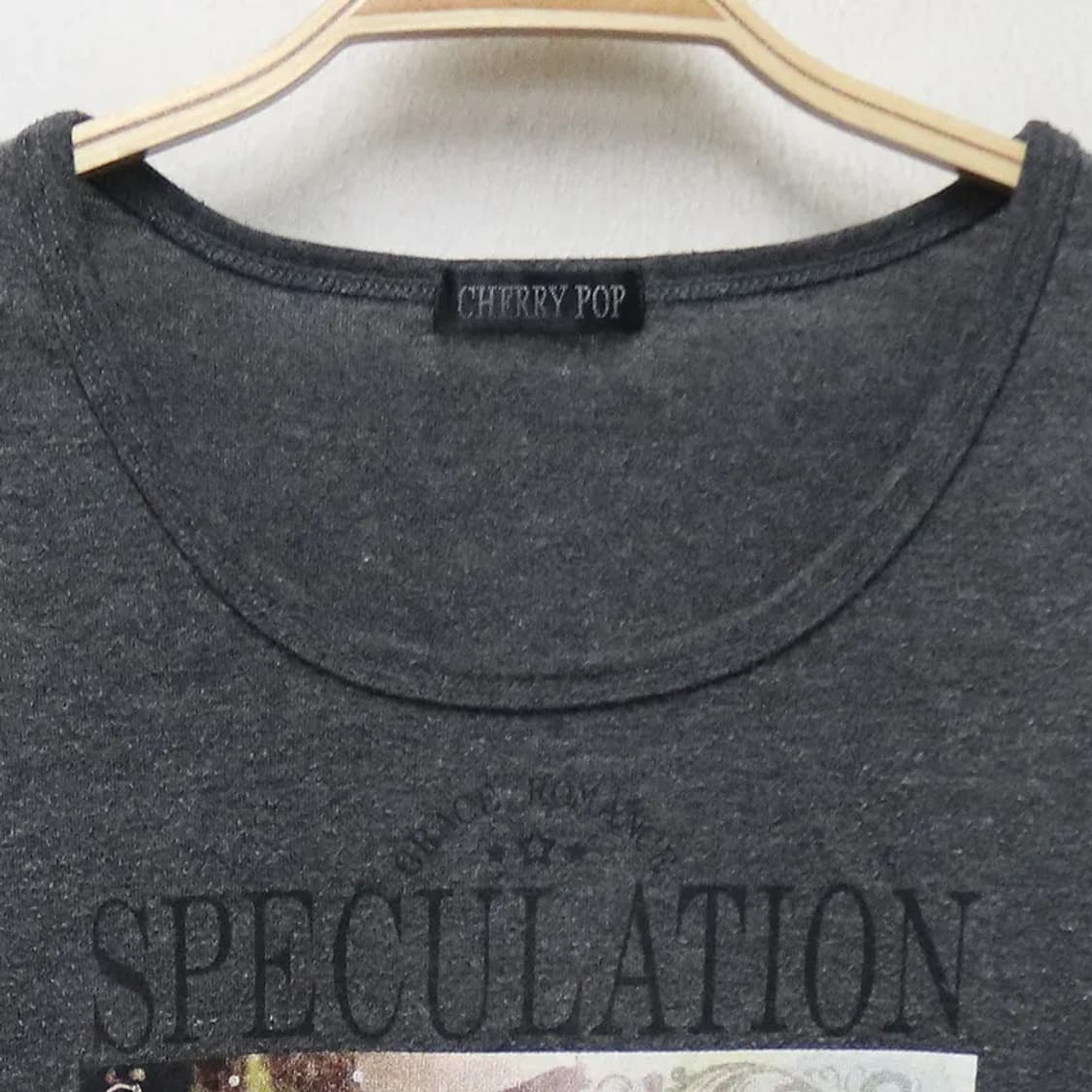 체리팝 크랙 프린팅 유넥 긴팔 티셔츠 63460 상품이미지3