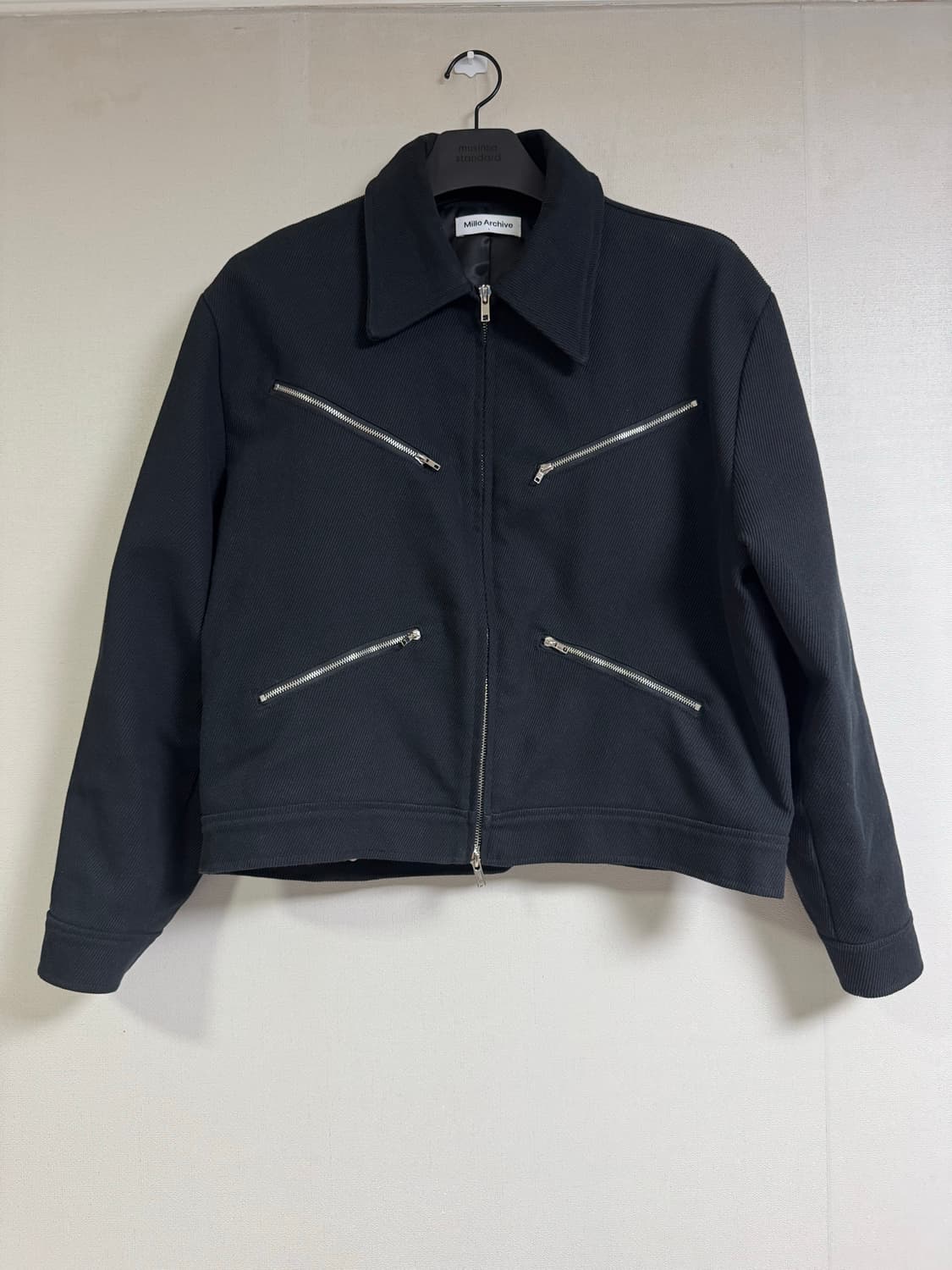 밀로 아카이브 블루종 자켓 - 블랙 L 상품이미지7