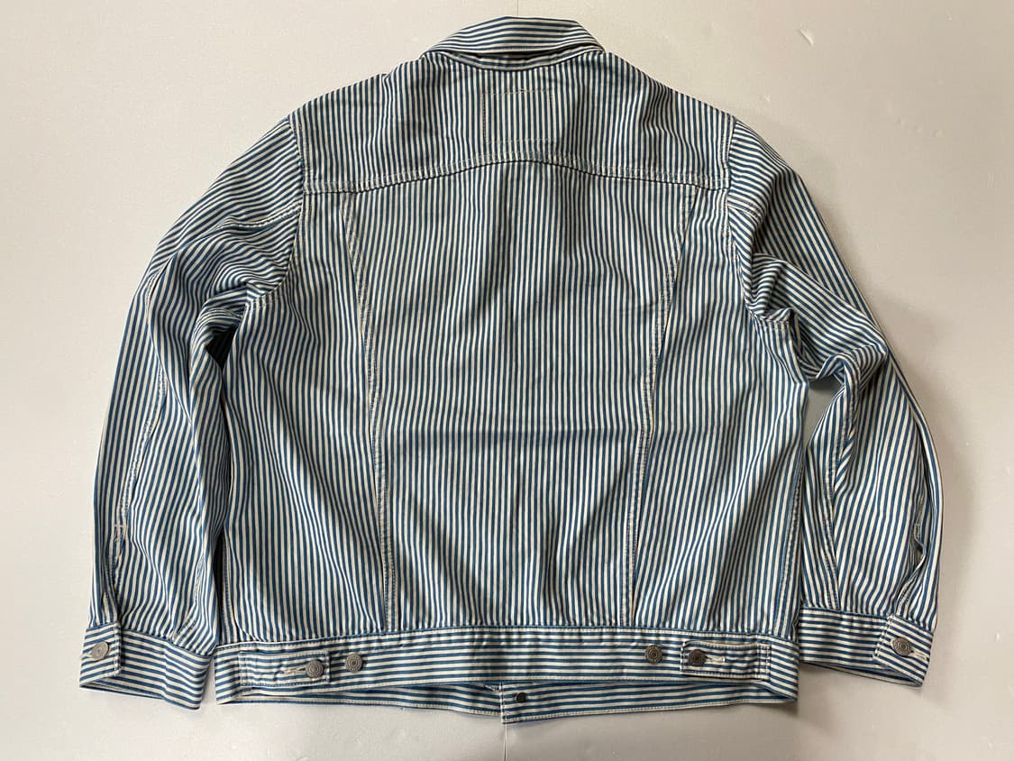 Levi's 프리미엄 스트라이프트러커 자켓 L 상품이미지6