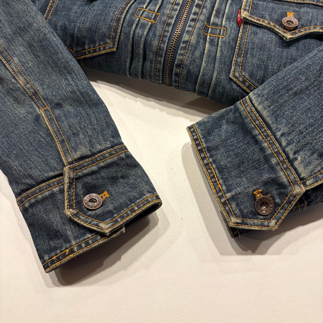 [M] 리바이스 우먼 누빔 안감 데님 자켓 청자켓 C355 상품이미지7