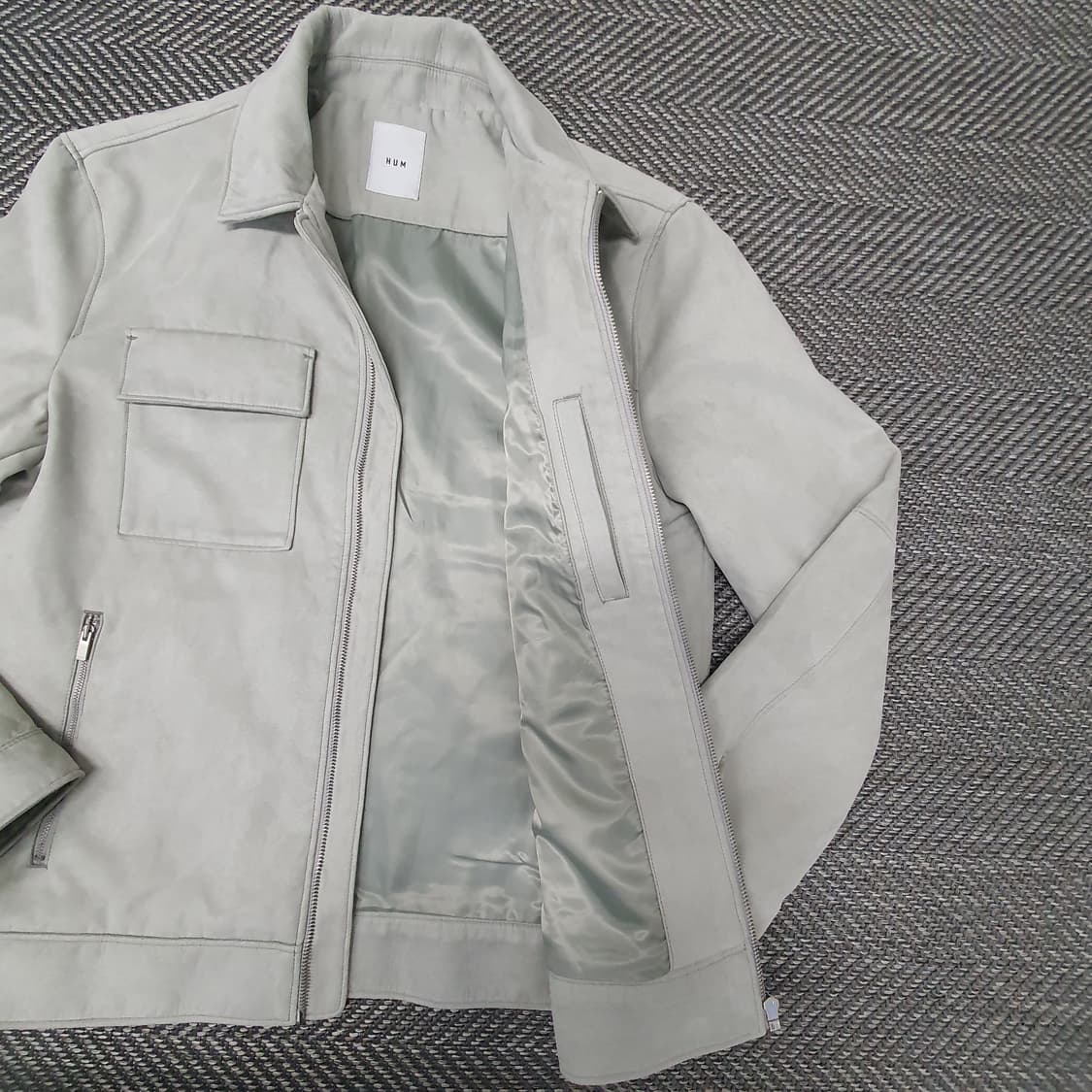 HUM 스웨이드 춘추 집업자켓 남자105 상품이미지5