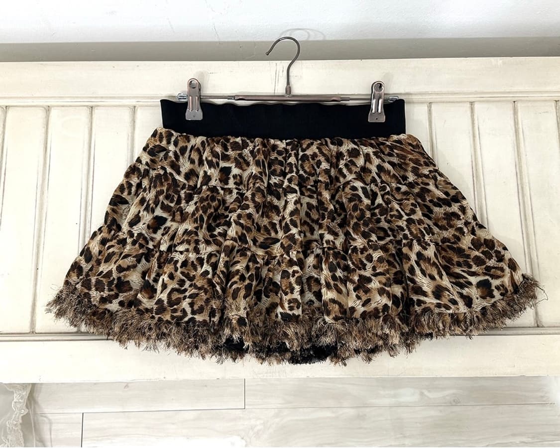 Leopard Mini Skirt 상품이미지1
