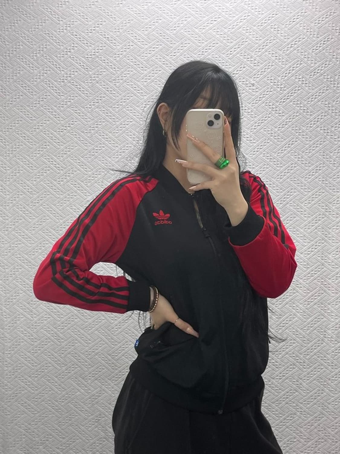 아디다스 슈퍼걸 Y2K 레이스 트레포일 져지 집업 100 C08222 상품이미지1