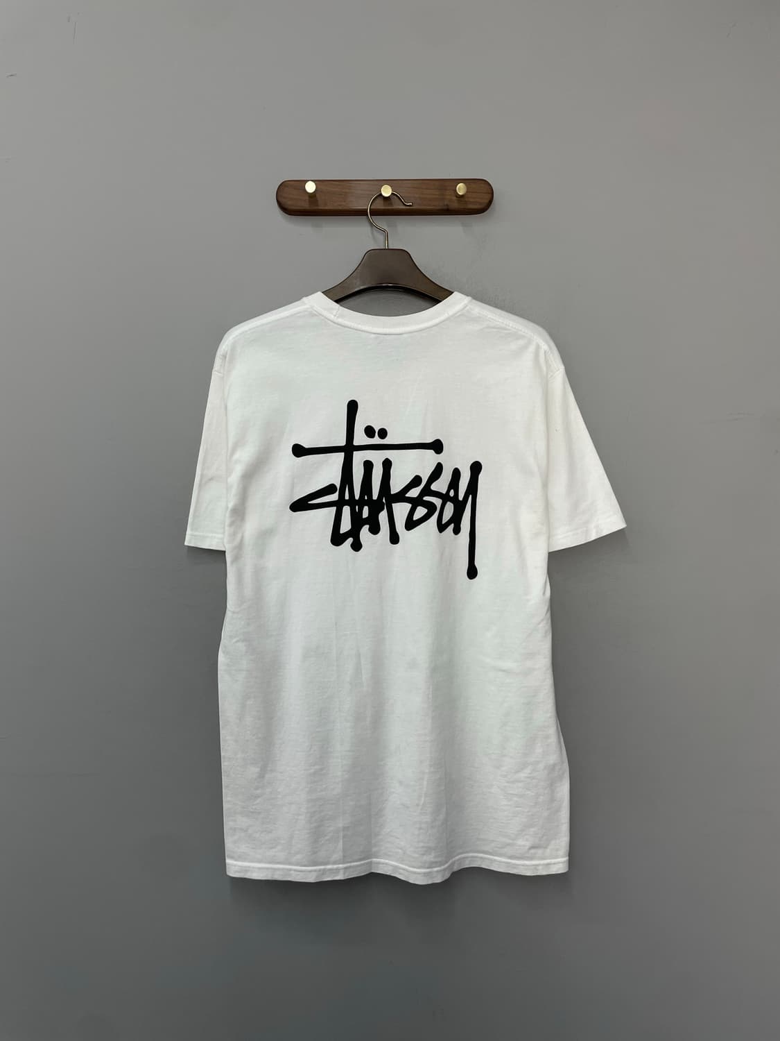 스투시 베이직 로고 화이트 반팔 H2574 상품이미지4