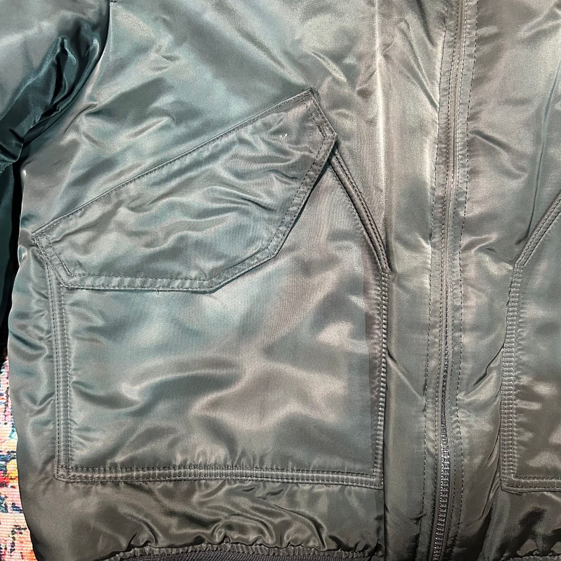 [XL] 00s 알파인더스트리 CWU-45 가죽패치 항공자켓 상품이미지8