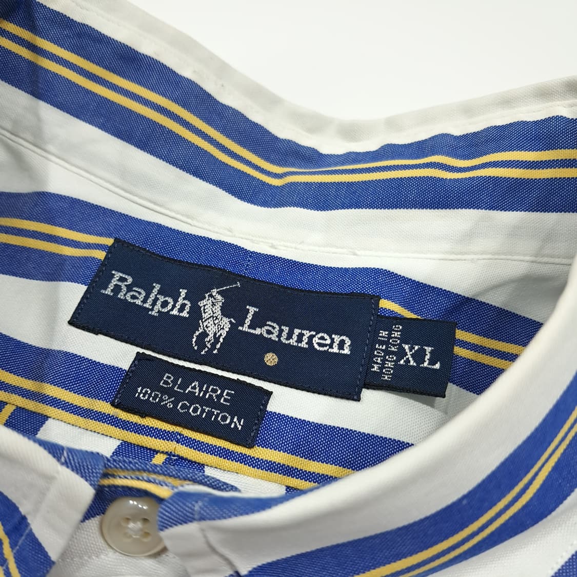 CK039 XL 폴로 90s 홍콩판 올드스쿨 스트라이프 셔츠 상품이미지3