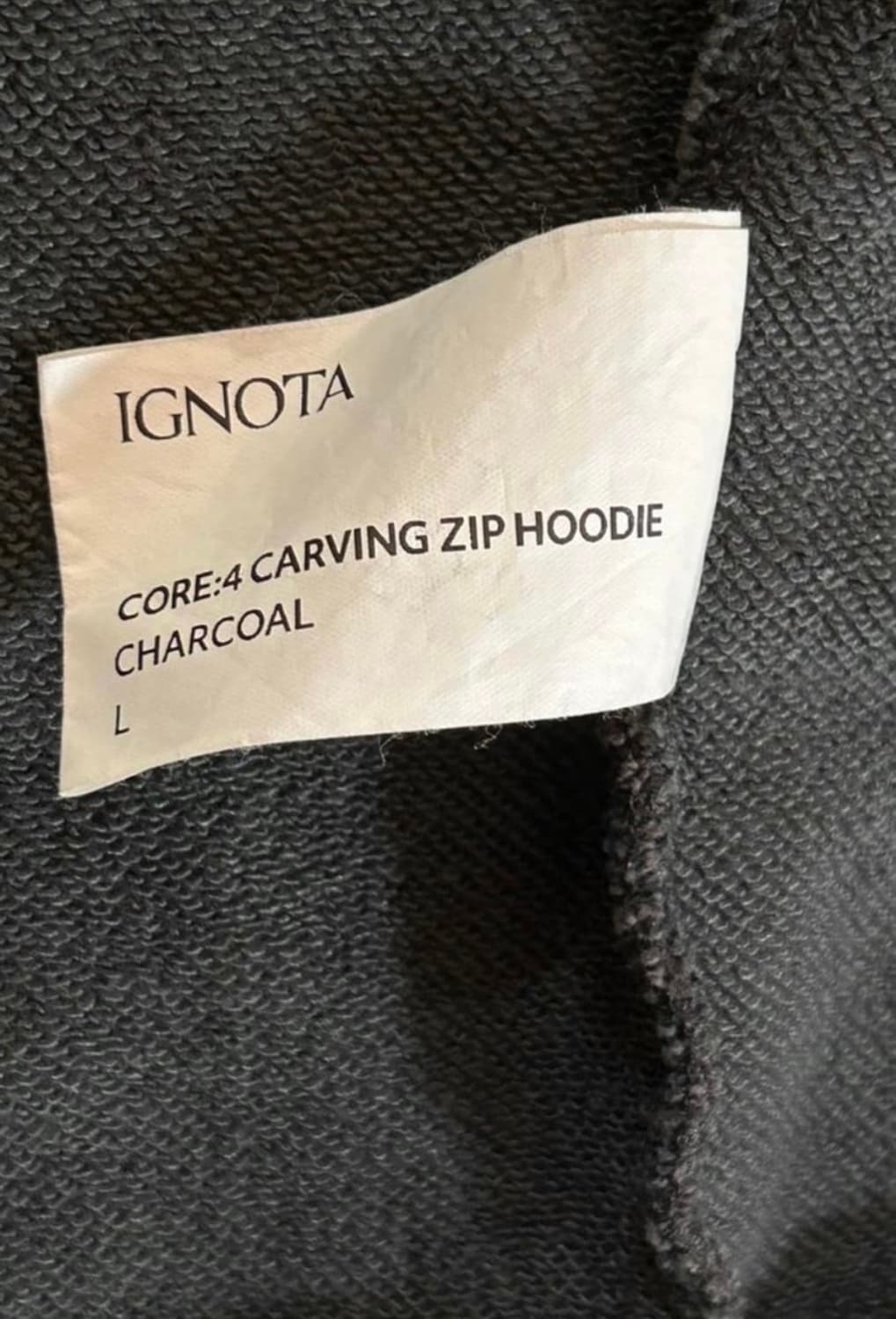 ignota CORE:4 CARVING ZIP HOOD 상품이미지2