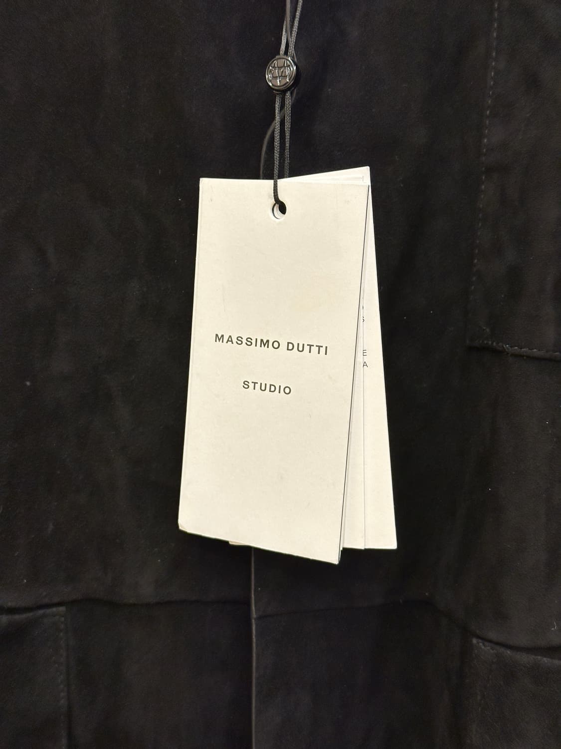 [새제품] 마시모두띠 스튜디오 고트스킨 스웨이드 가죽자켓 블랙 L 상품이미지3