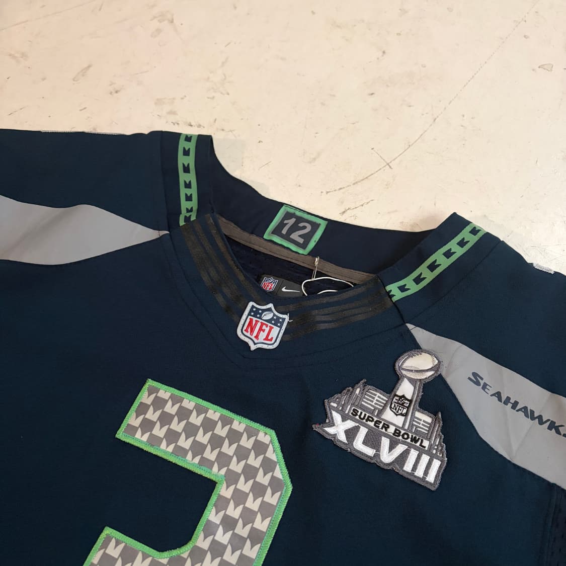 나이키 NFL 시애틀 시호크스 러셀 윌슨 빈티지 유니폼 져지 48 상품이미지5