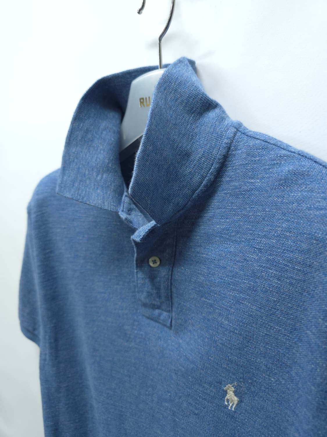 폴로 랄프로렌 슬라브 피케 카라 반팔티 블루 멜란지(95) 상품이미지10