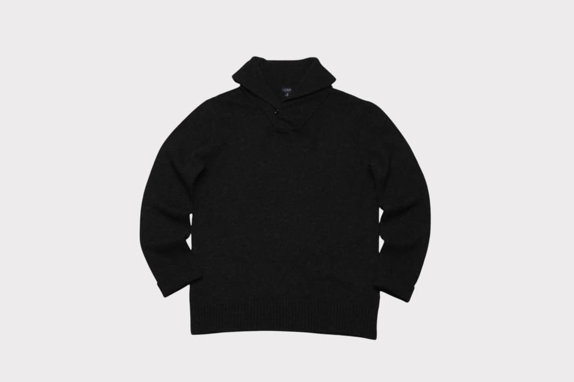 [M] 제이크루 램스울 숄카라 니트 상품이미지1