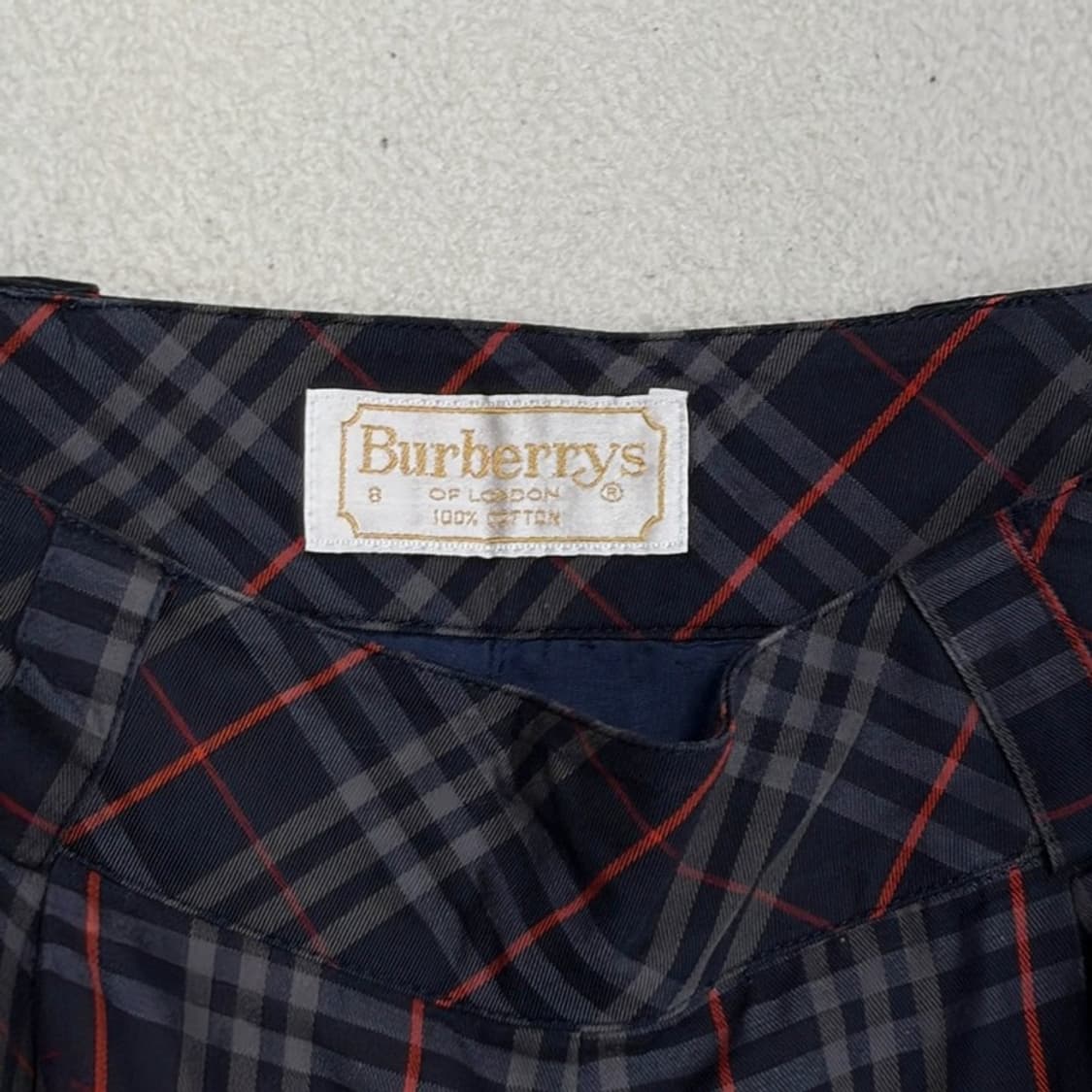 BURBERRY 90's 핀턱 노바 체크 올드머니 쇼츠 8 상품이미지4