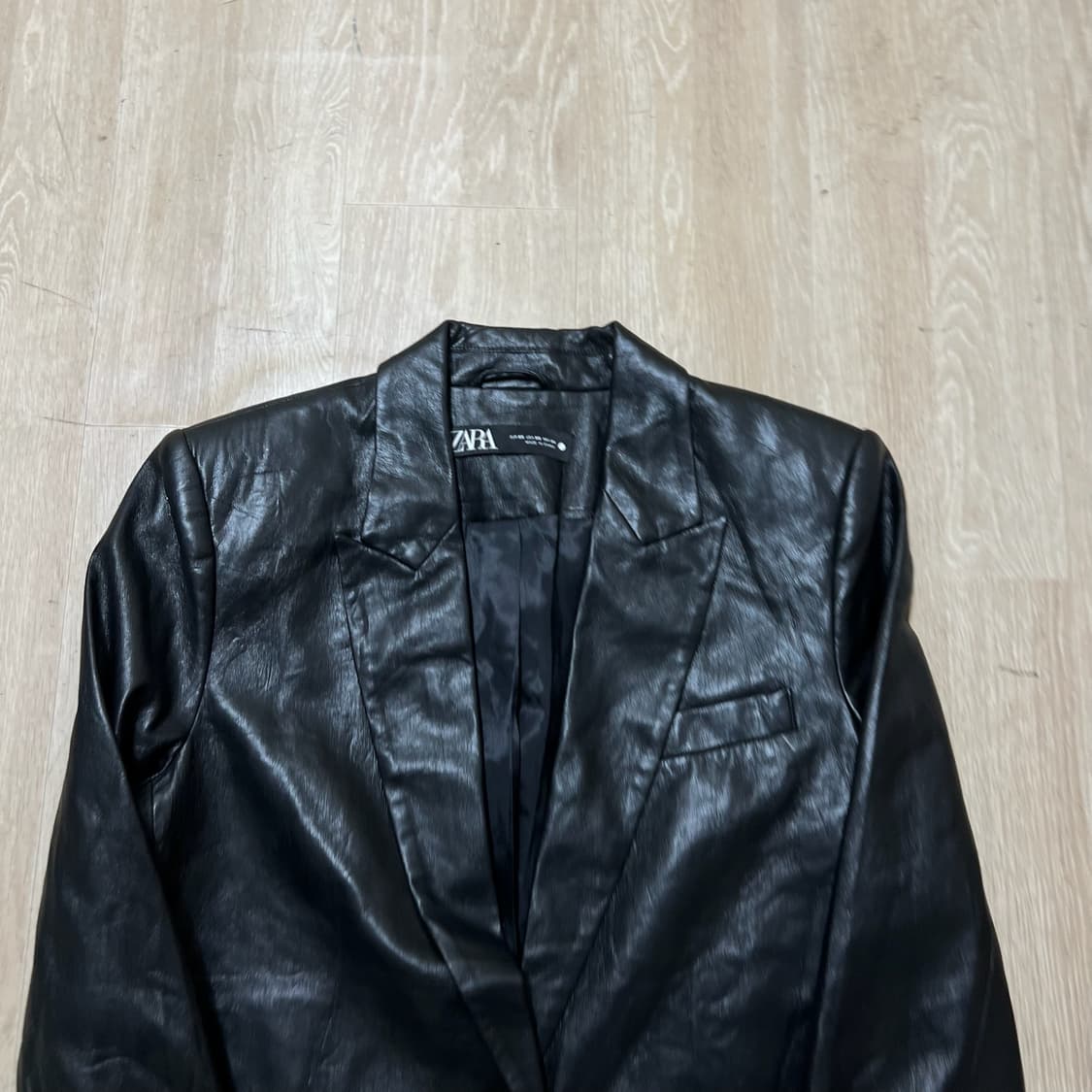 자라 여성 레더 가죽 블레이저 자켓 XS/85 상품이미지2