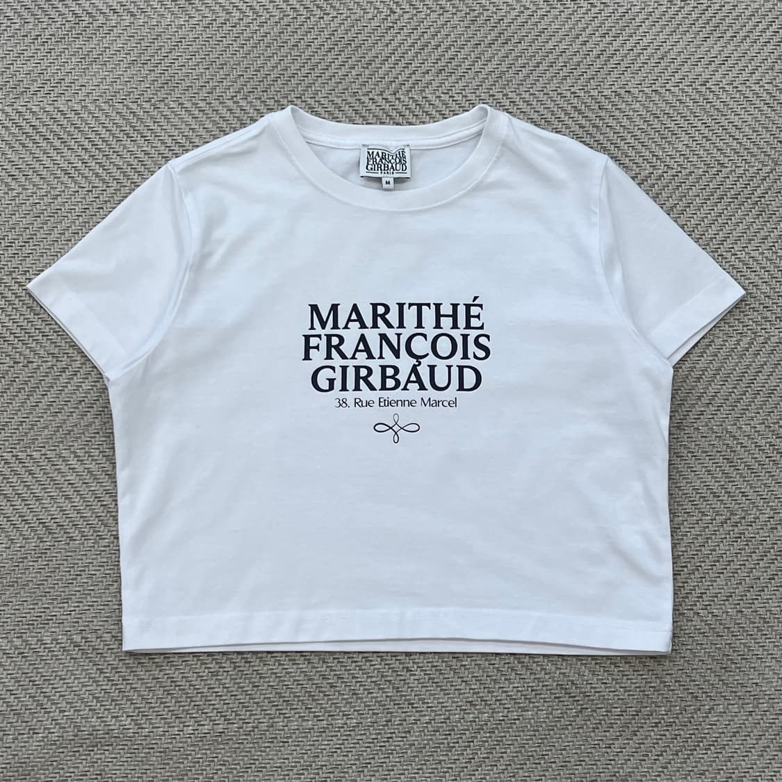 마리떼 프랑소와저버 로고 크롭 반팔티 r3438 상품이미지1