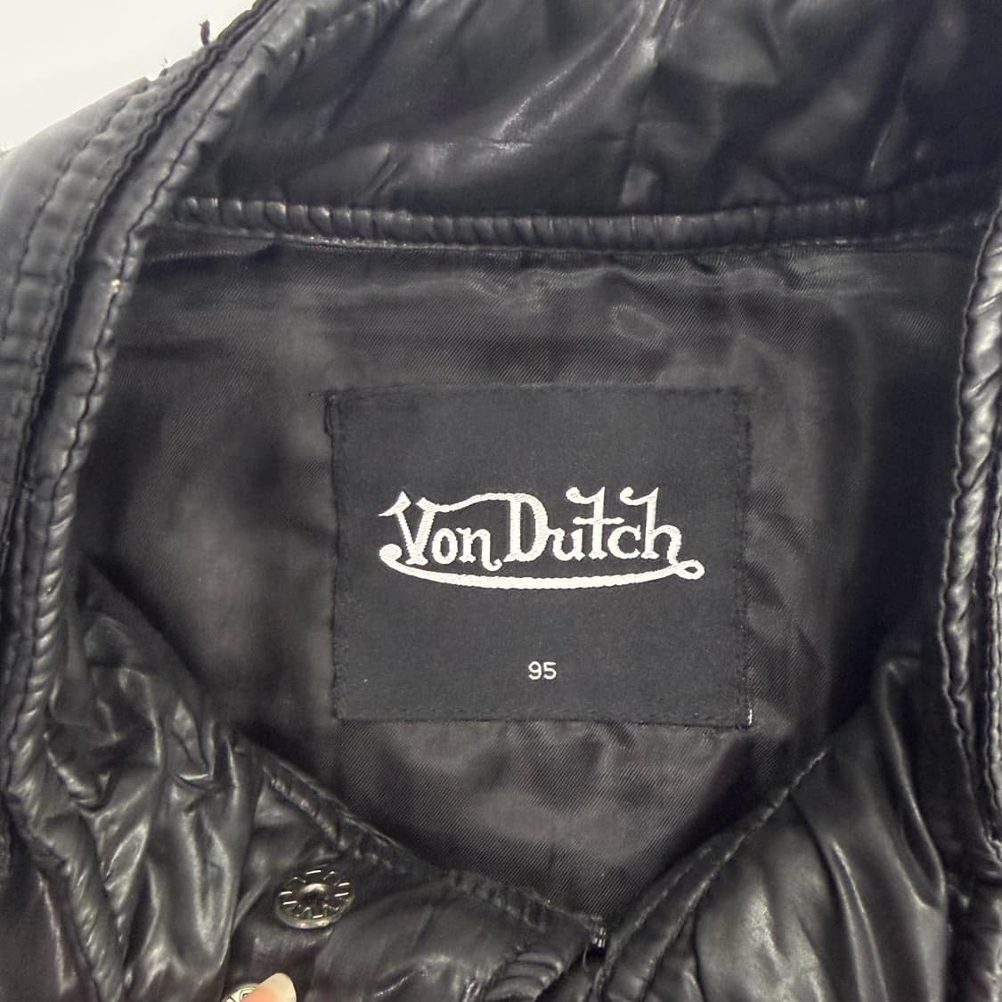 VonDutch 본더치 블랙 글로시 점퍼 상품이미지5