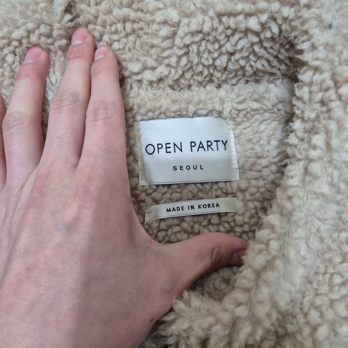 오픈파티 미키마우스 멀티 자수 양털 데님 청자켓 M(95) 상품이미지4