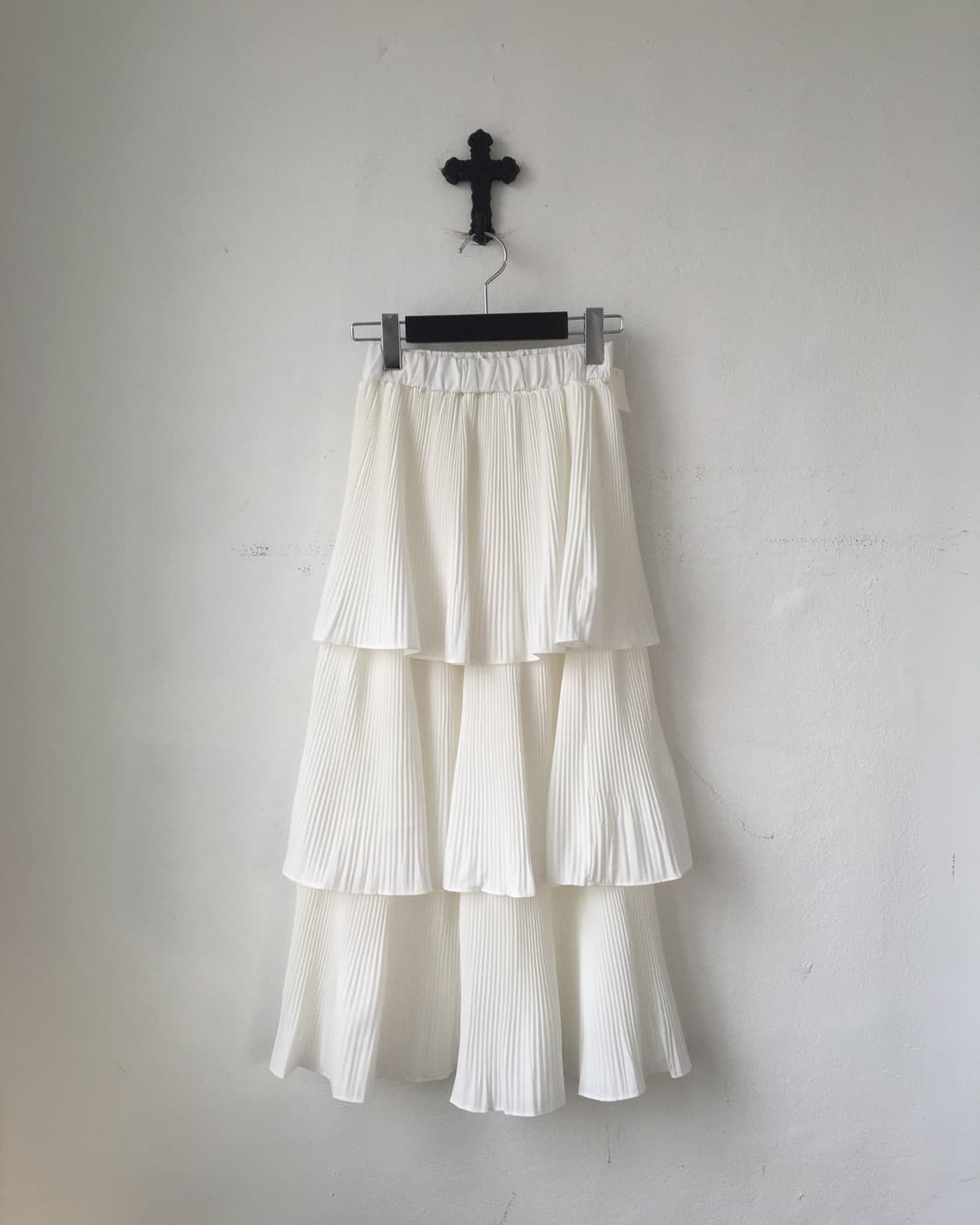 Pleats layer long skirt 상품이미지1