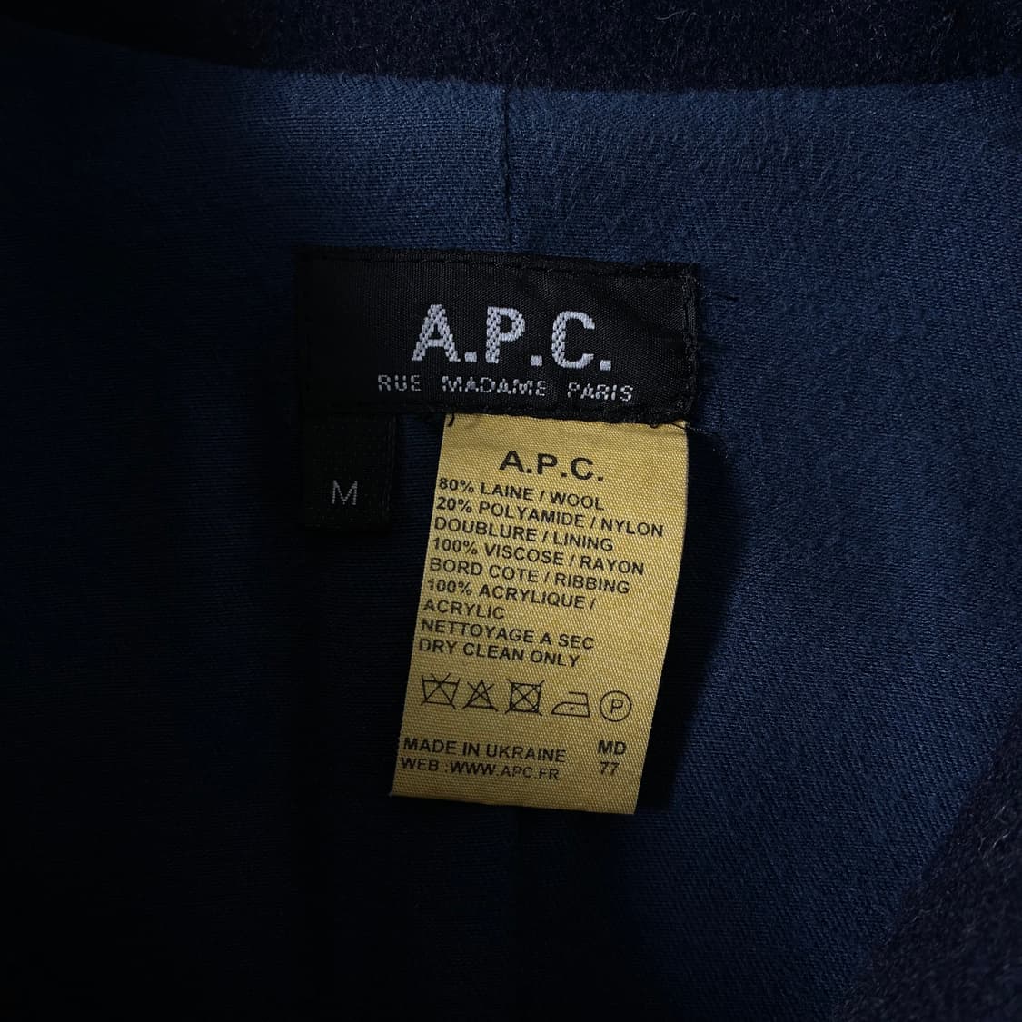 A.P.C 아페쎄 네이비 루이스W 울 자켓 상품이미지5