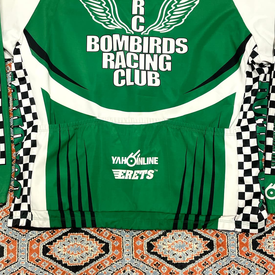 빈티지 그린 레이싱 져지 자켓 남성XXL 상품이미지8