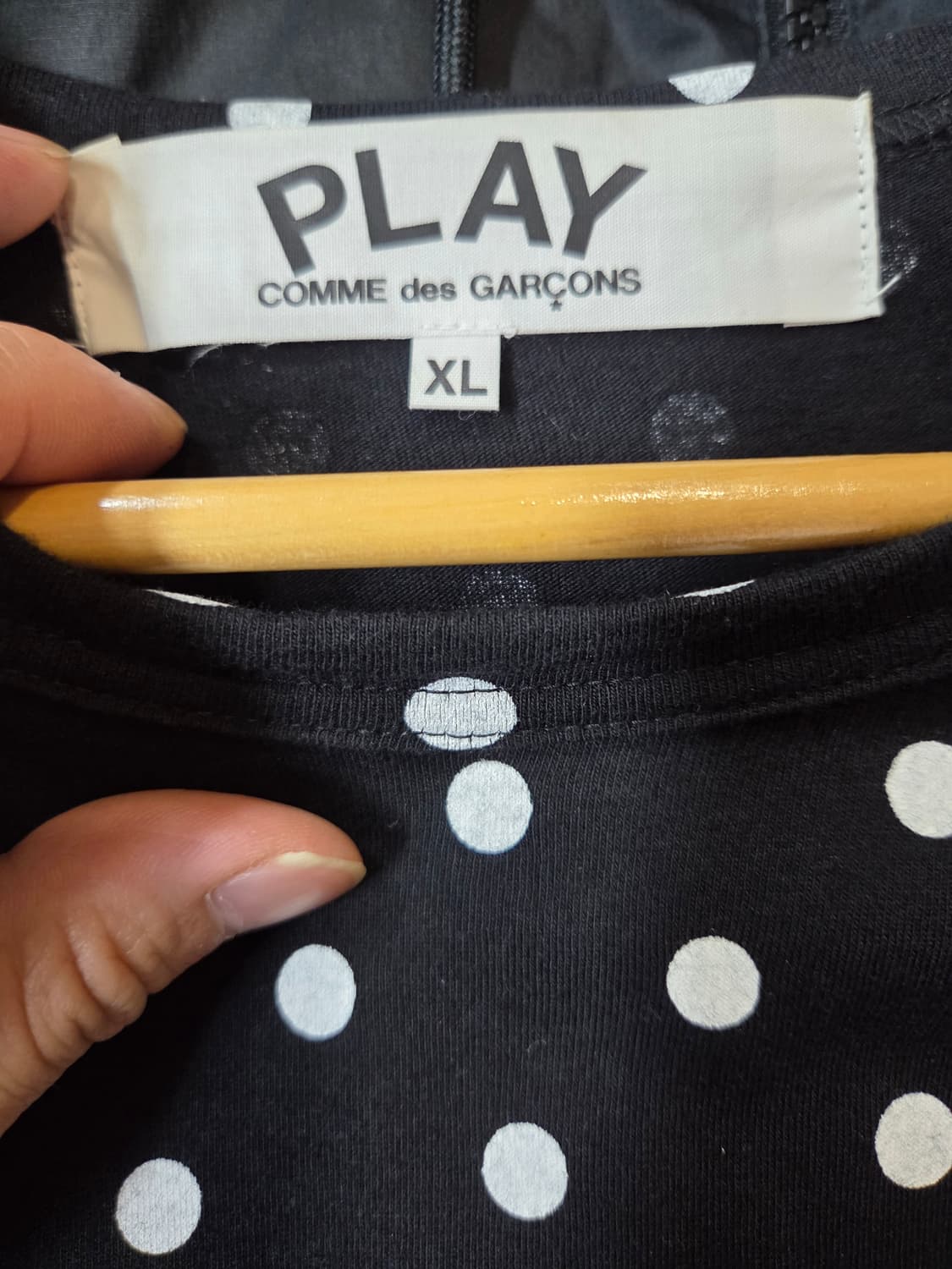 꼼데가르송 도트 롱슬리브 긴팔 xl 상품이미지3