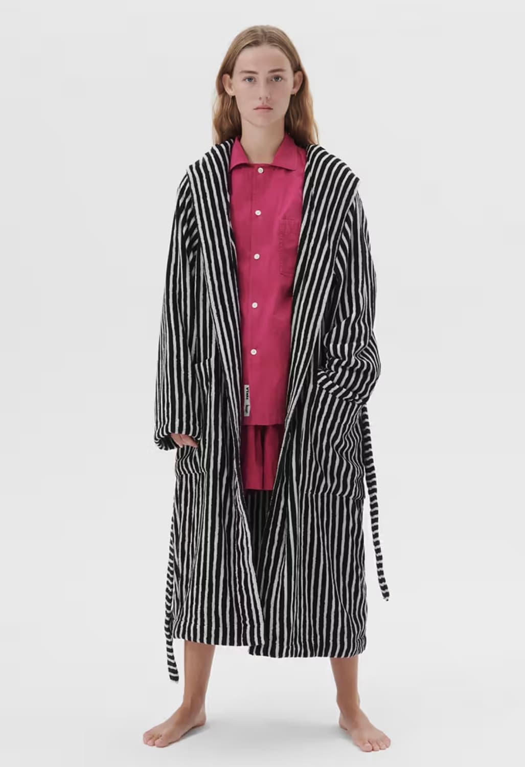 스투시 x 테클라 파자마 셔츠 쇼츠 베리 xxs 상품이미지2