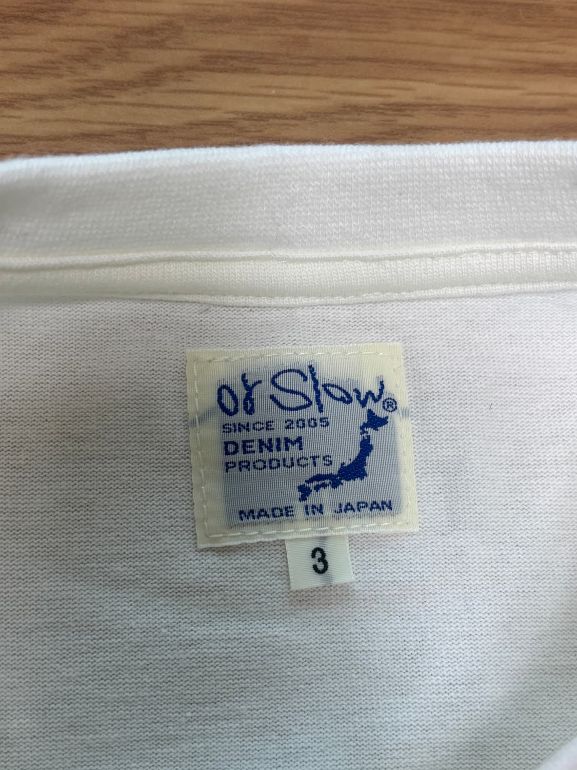 [새상품] 오어슬로우 포켓 반팔 티셔츠 화이트 상품이미지5