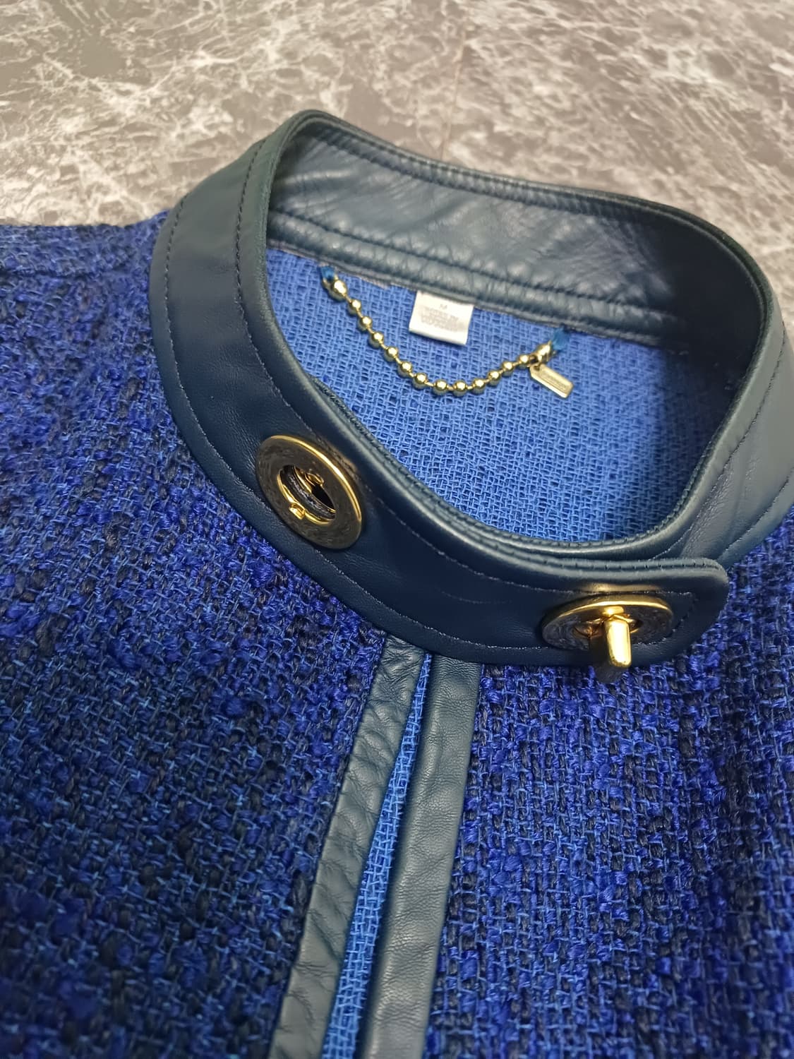 코치(COACH) 트위드 레더 트리밍 자켓  상품이미지3