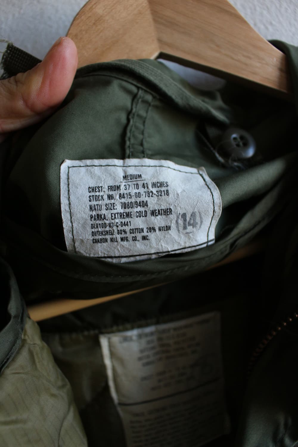 M-65 오리지널 피쉬테일 개파카 상품이미지10