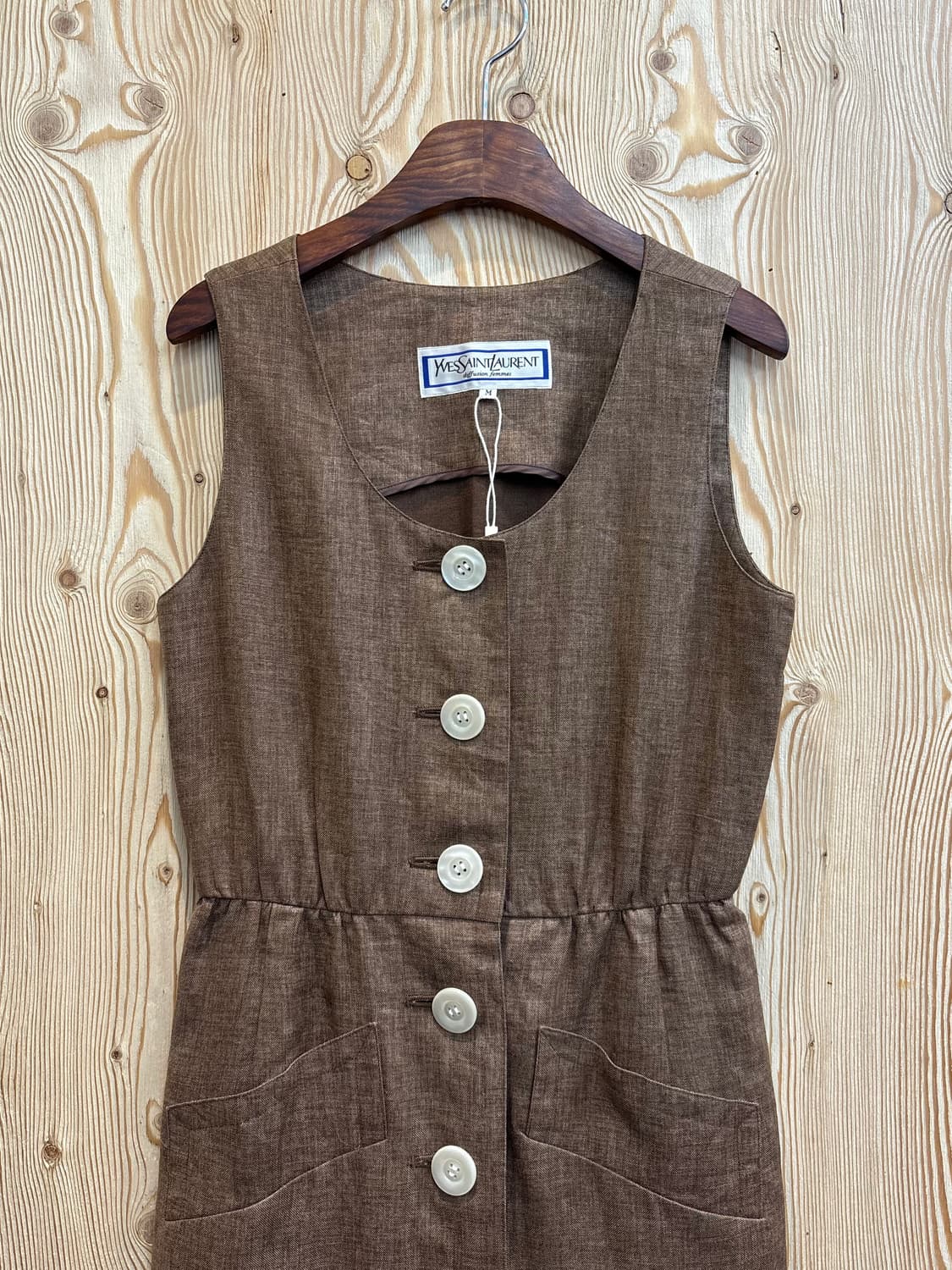 입생로랑 빅버튼 나시원피스 상품이미지3