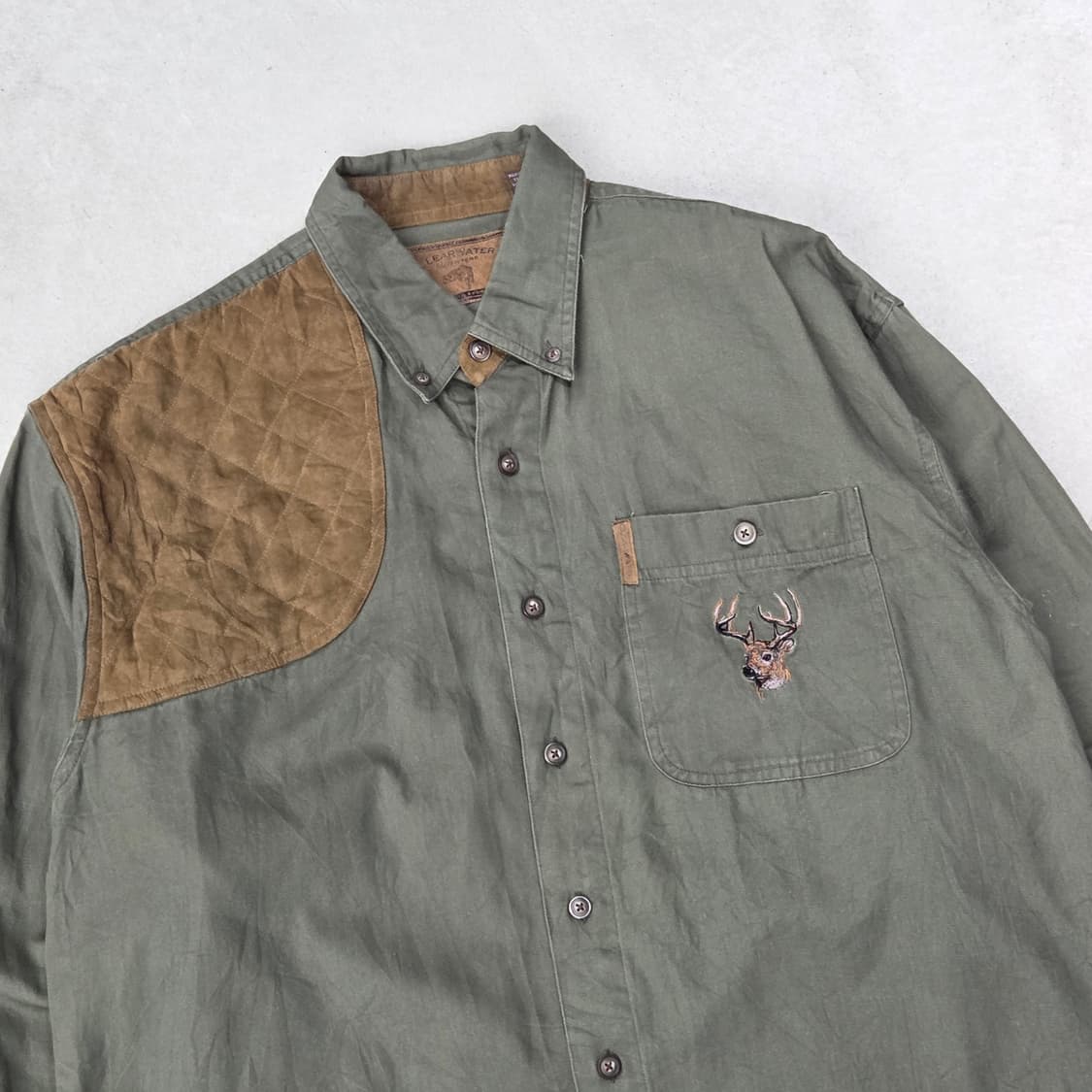 스웨이드패치 워크 헌팅셔츠 s09179 상품이미지3