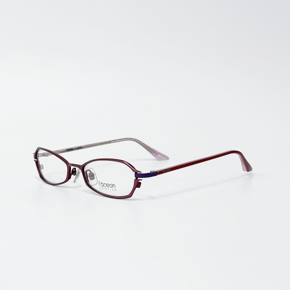 FACE ON 버건디 메탈 데드스탁 빈티지안경 상품이미지2