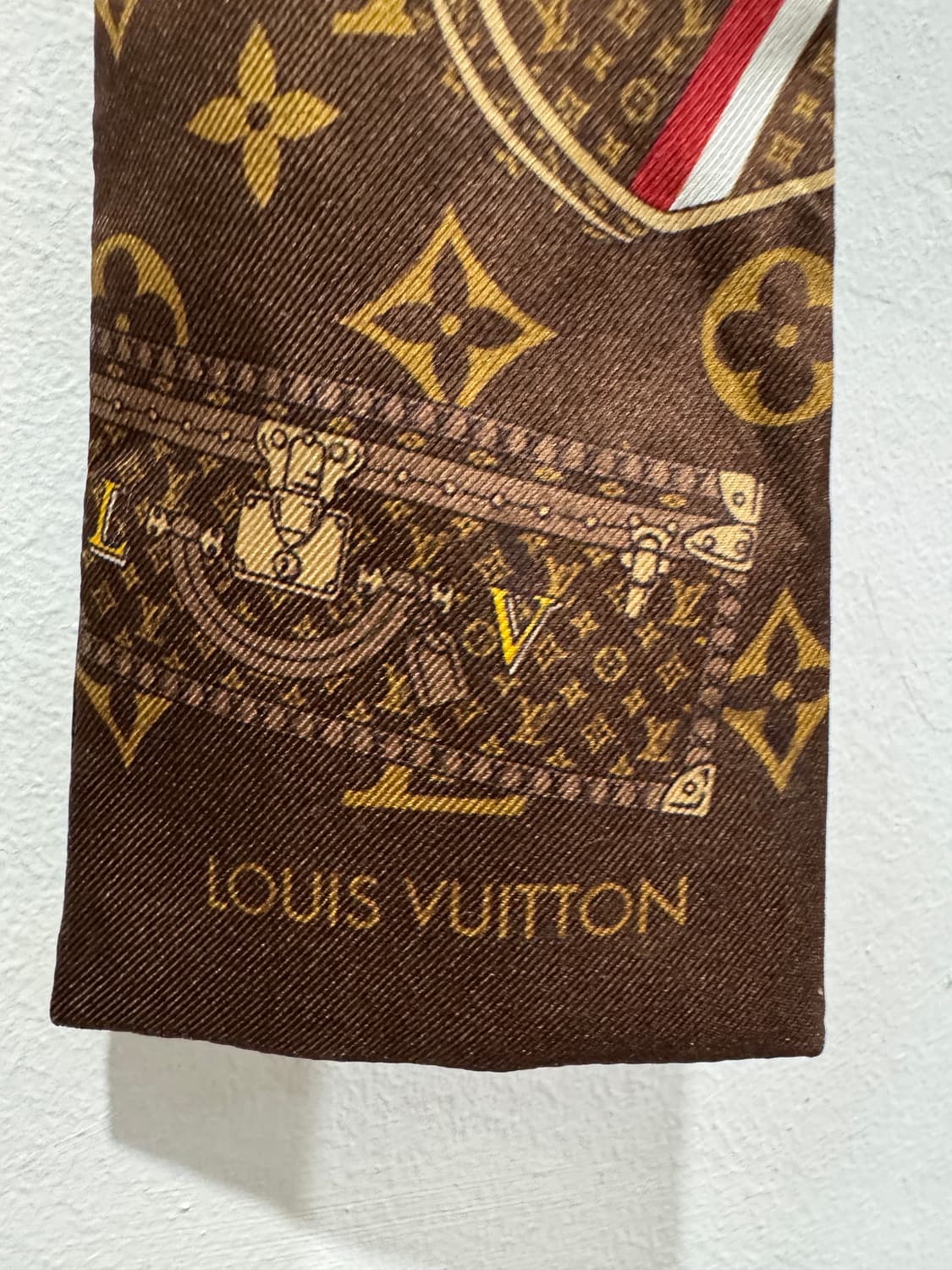 루이비통 모노그램 방도 스카프 브라운 정품 상품이미지3