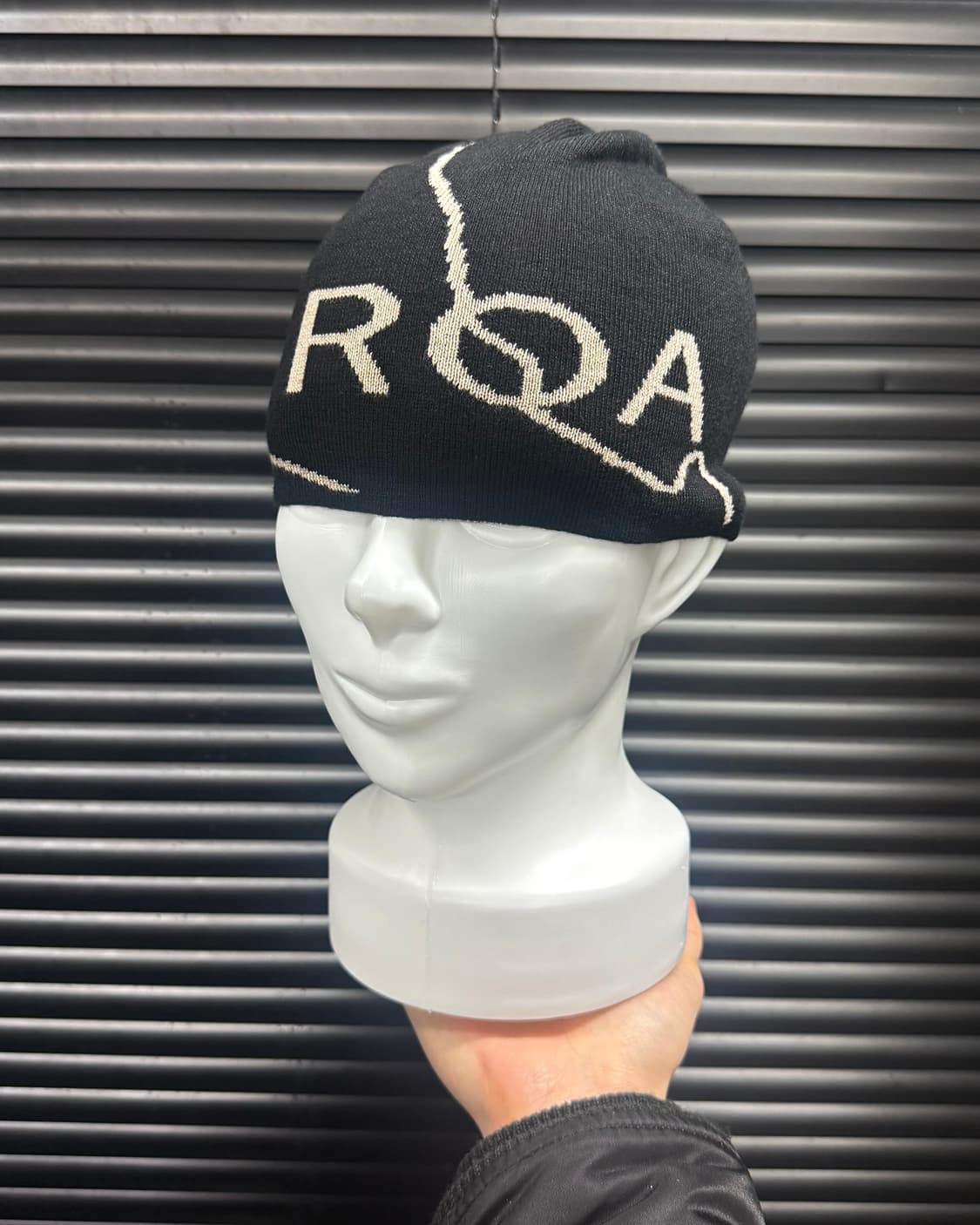 ROA 로아 하이킹 면 코튼 숏 비니 모자 블랙 그레이 등산 고프코어  상품이미지1