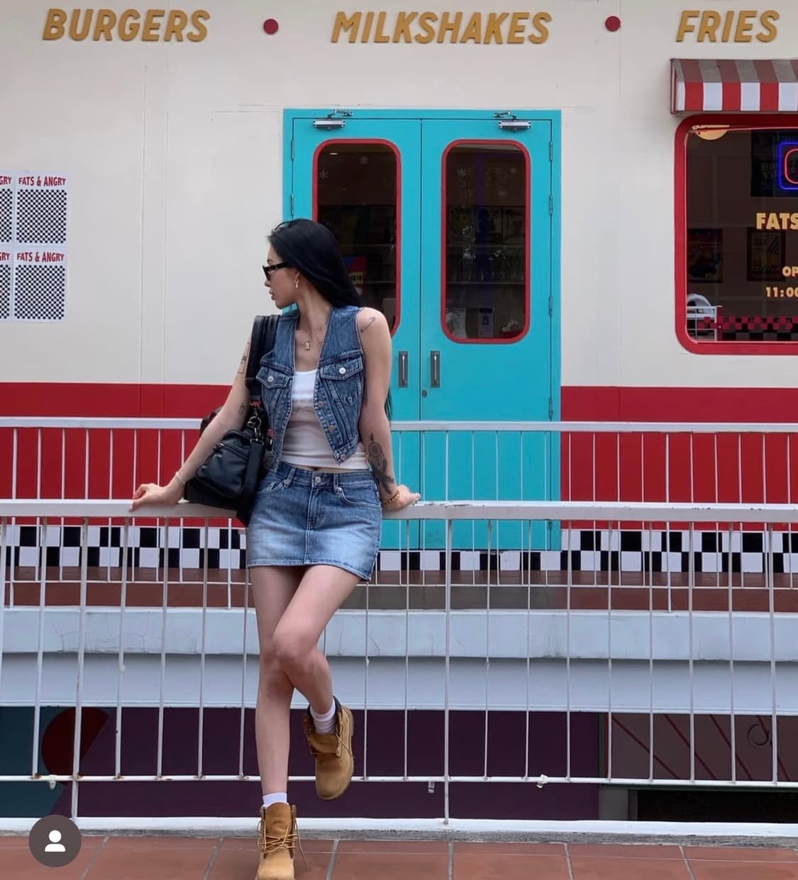 페일제이드 청조끼+스커트M 셋업 상품이미지3