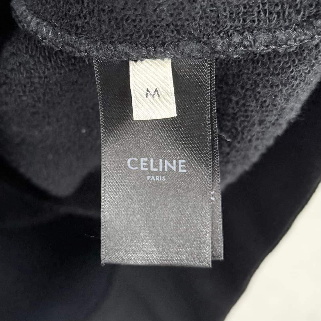 [S+급/M] 셀린느 테디 바시티 봄버 자켓 블랙 상품이미지7