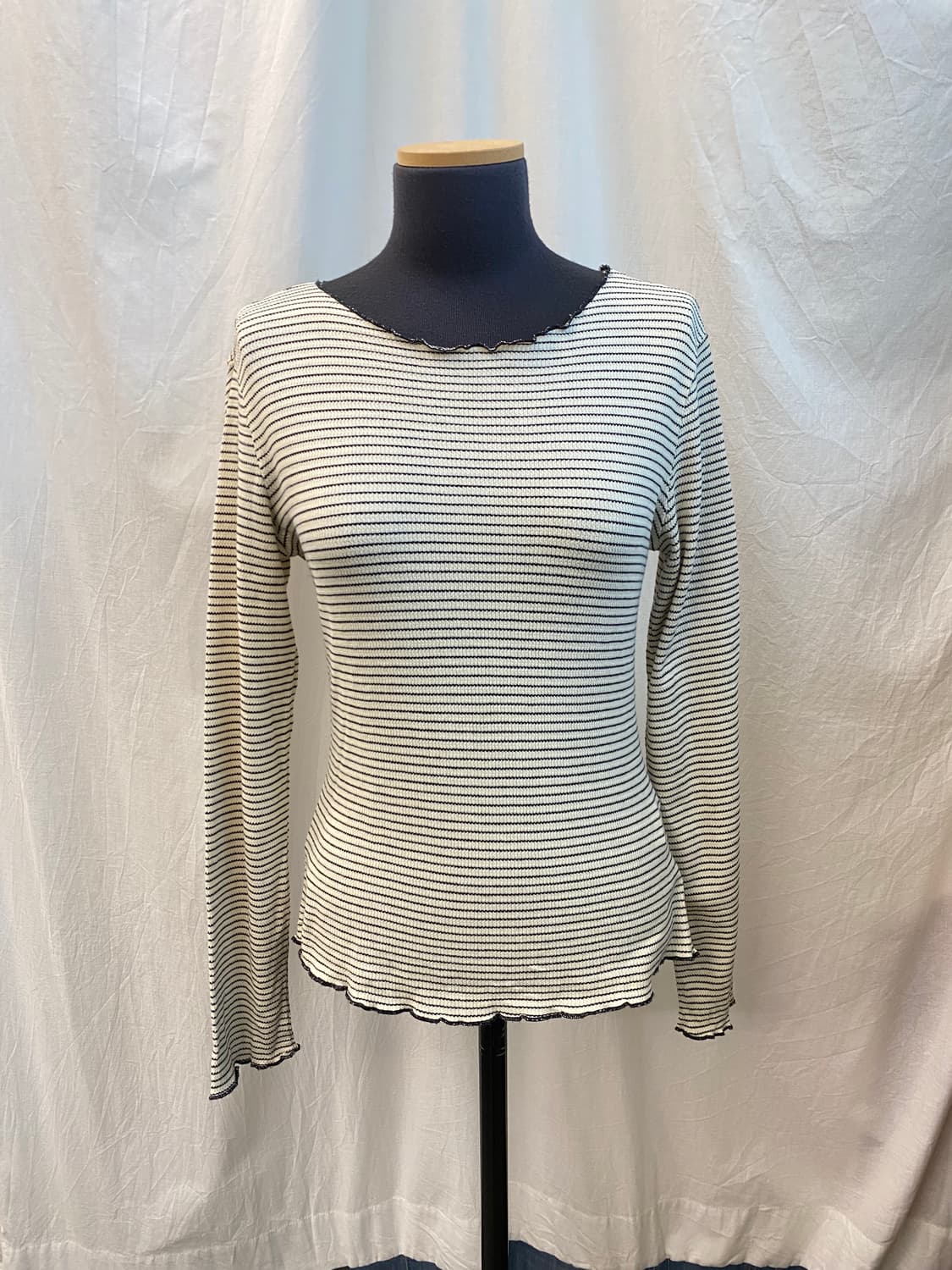 DAZY 스트라이프 골지티셔츠(L) 상품이미지1