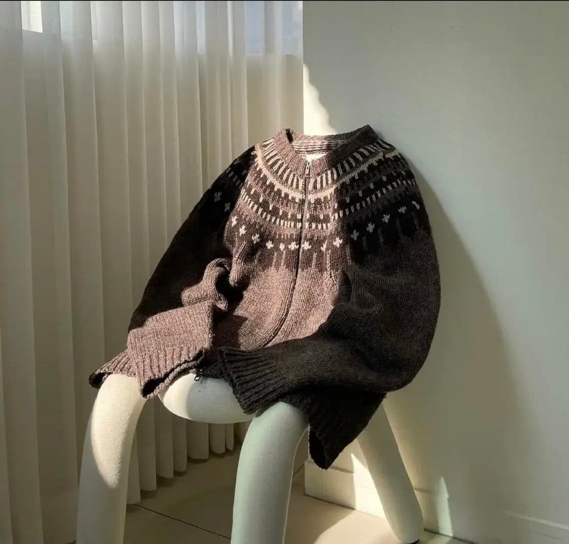 [M]마르지엘라 07AW 페어아일 집업 스웨터 상품이미지1
