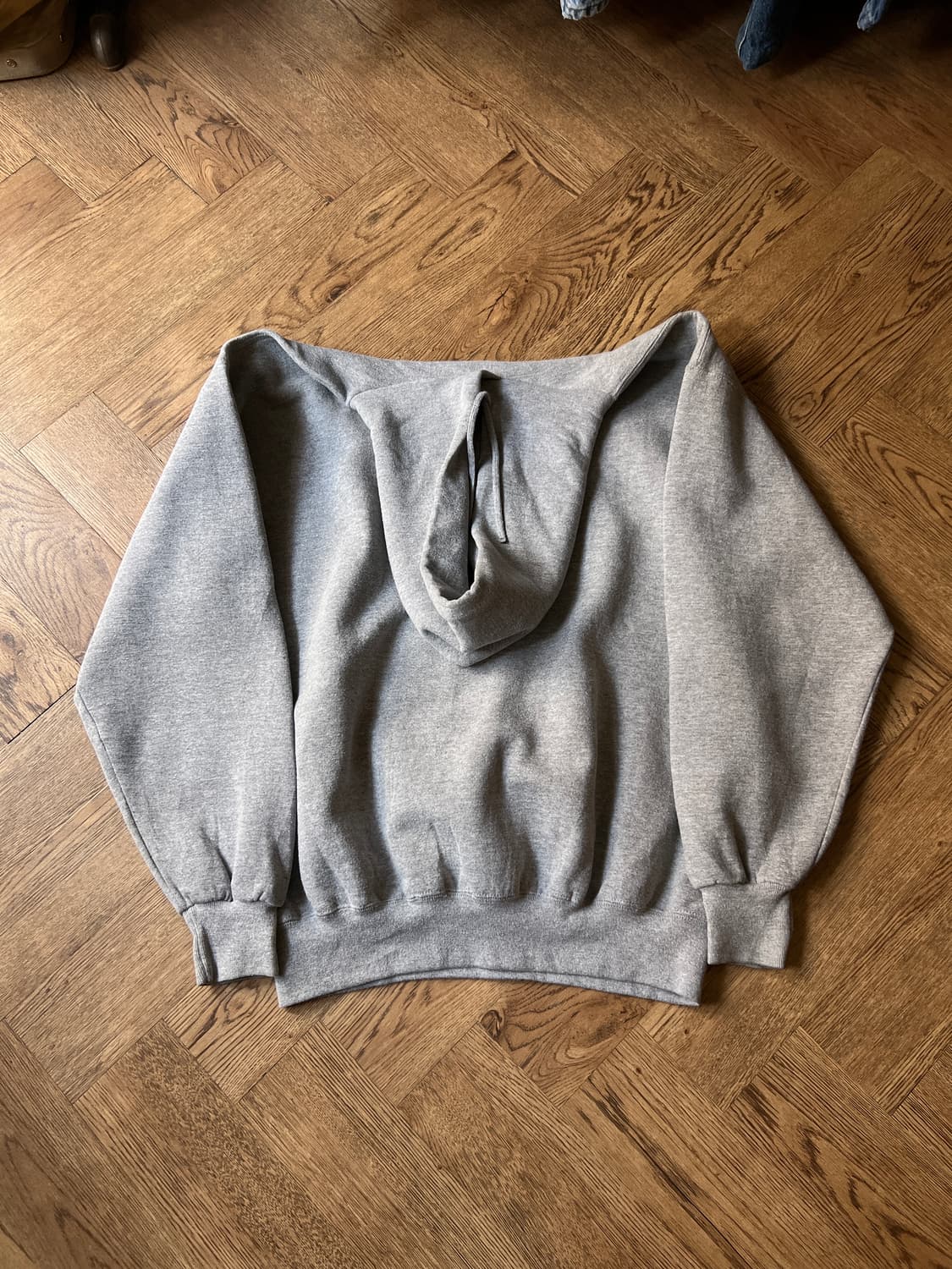 [XL]90's 러셀 Made in USA 그레이 후드 티셔츠 상품이미지7