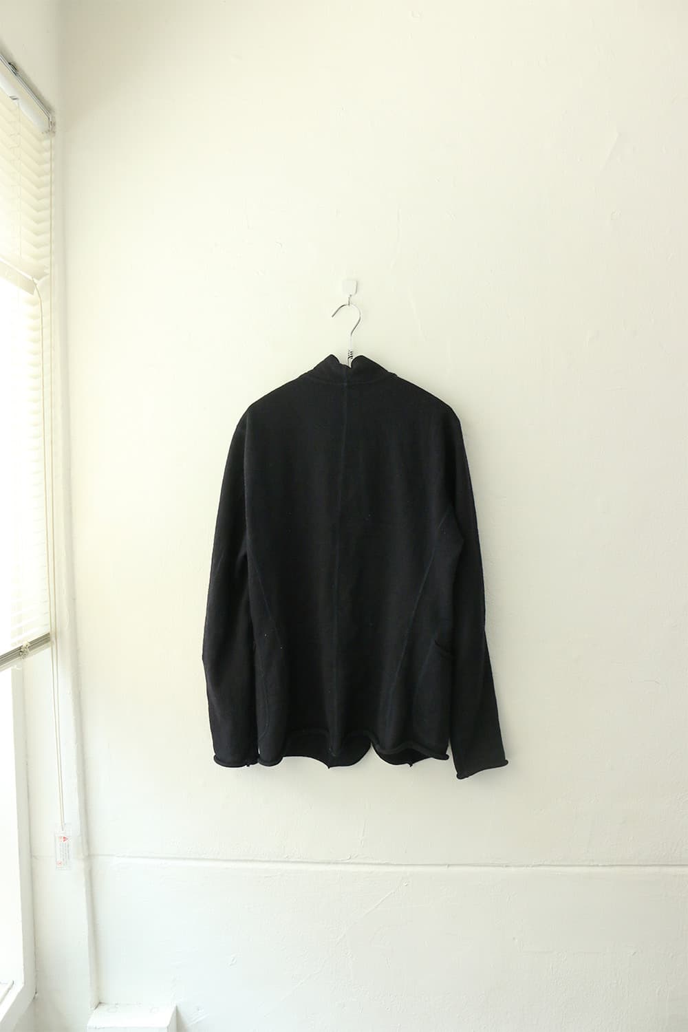 컬러 다크네이비 울 니트 가디건 상품이미지7