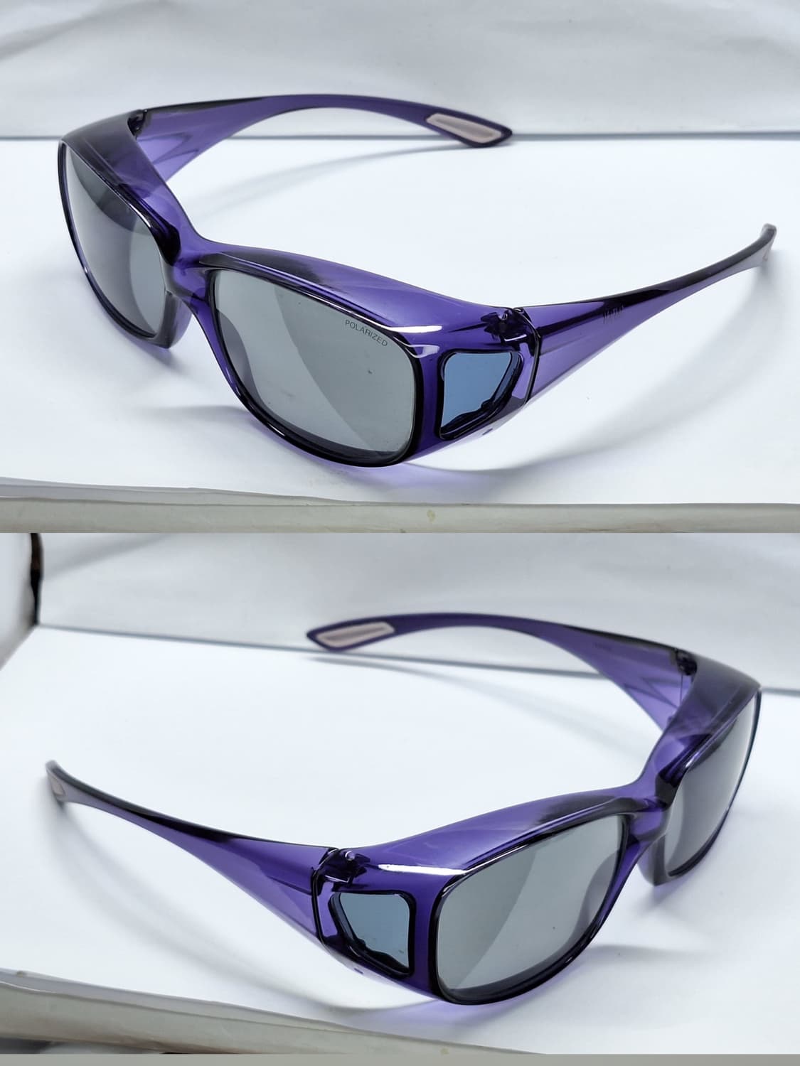 일본 빈티지 고글형 바이올렛 편광 선글라스 토카이 레트로 유니트 고프코어 상품이미지7