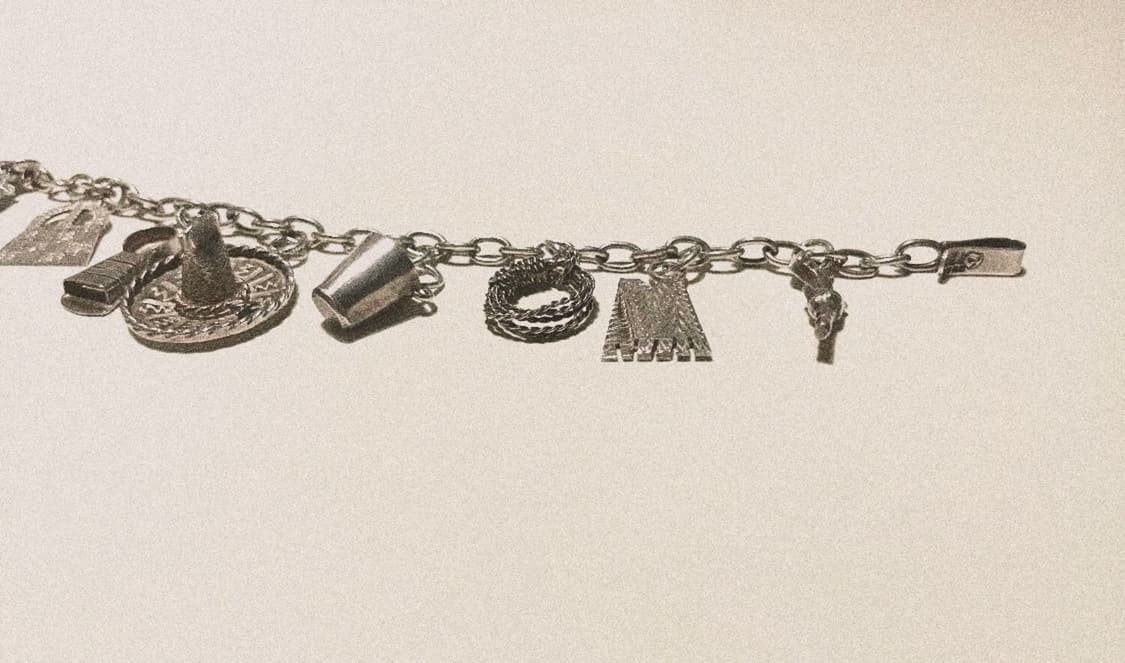 1980s 영국 빈티지 925 실버 체인 브레이슬릿 상품이미지4