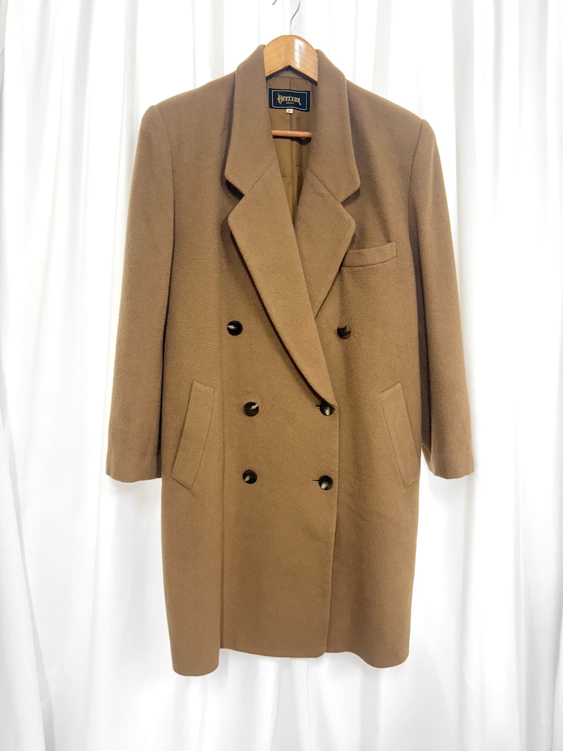 Double button wool coat (camel) 상품이미지1