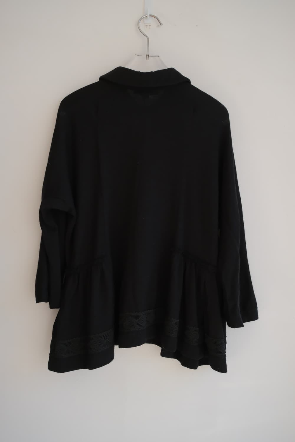 Lace wool gather button top 상품이미지5