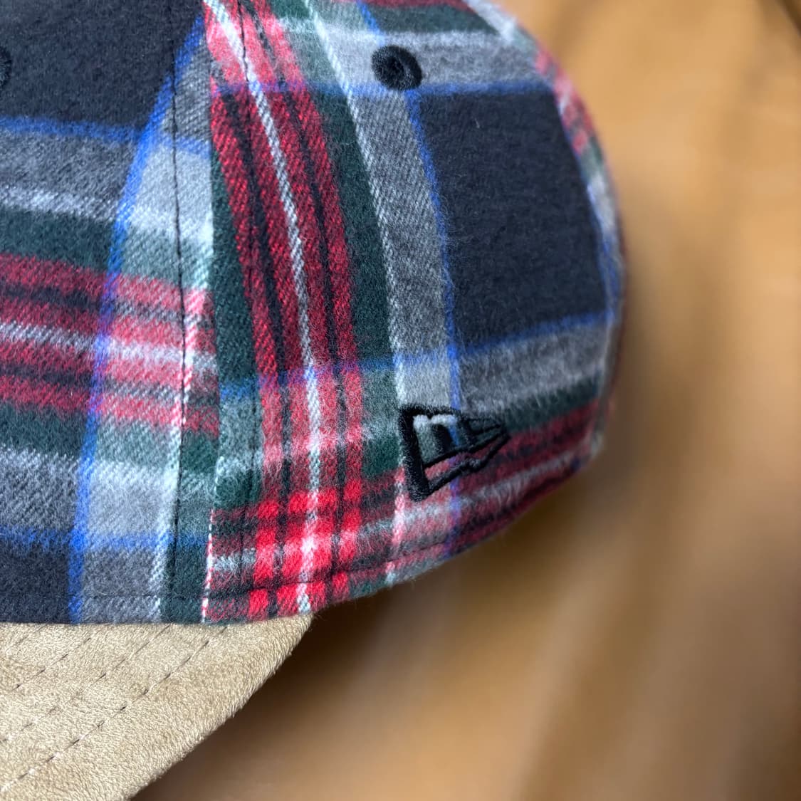 빔즈 뉴에라 9Fifty 볼캡 모자 스웨이드 바이저 잉글랜드 체크 상품이미지5