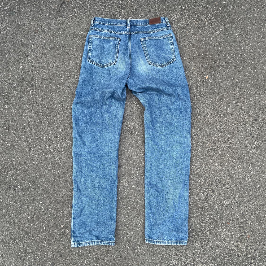 90s 엘엘빈 플란넬 안감 데님 팬츠 올드스쿨 새깅 청바지 32 상품이미지5