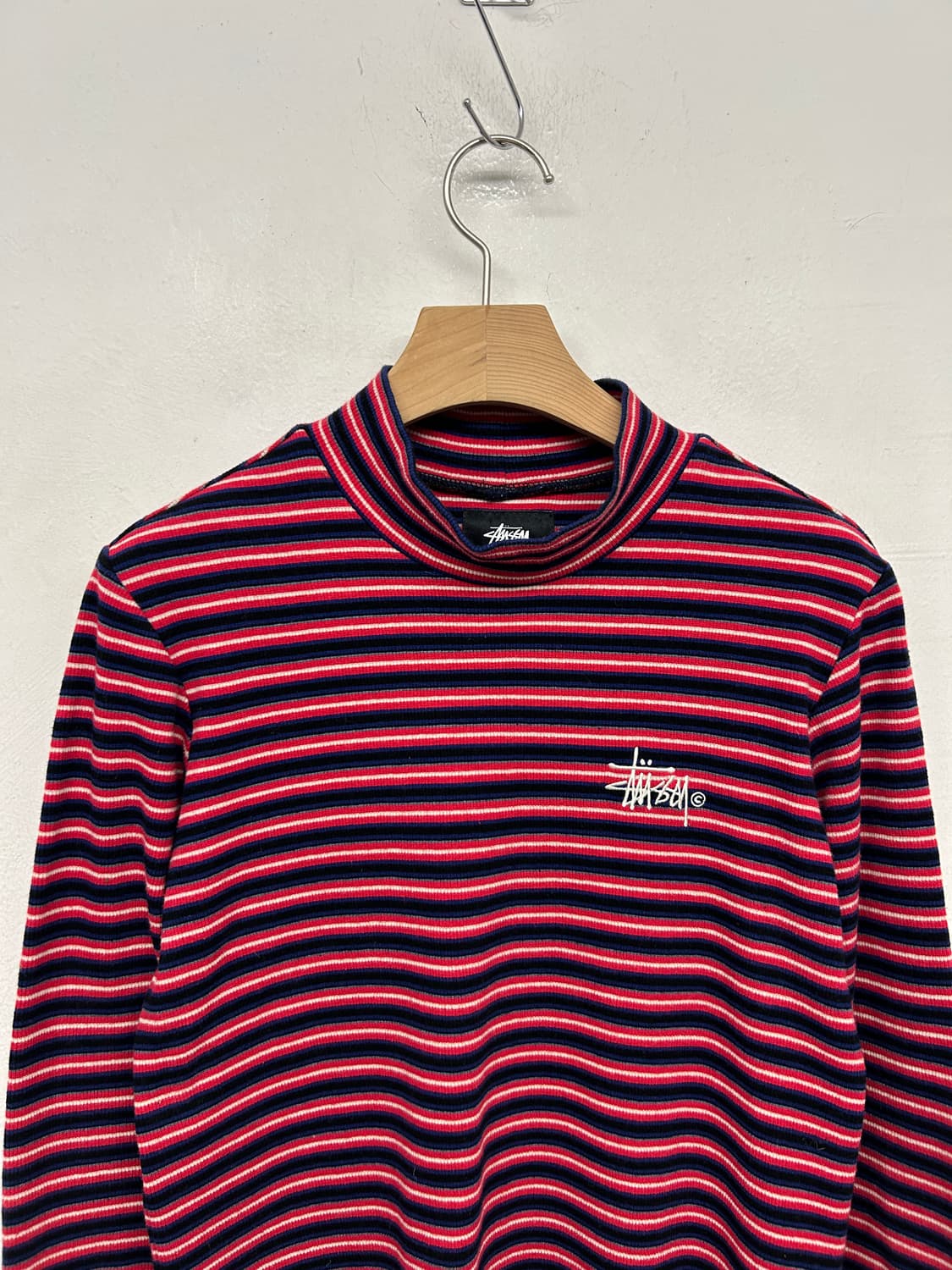 스투시 스트라이프 목폴라 상품이미지1